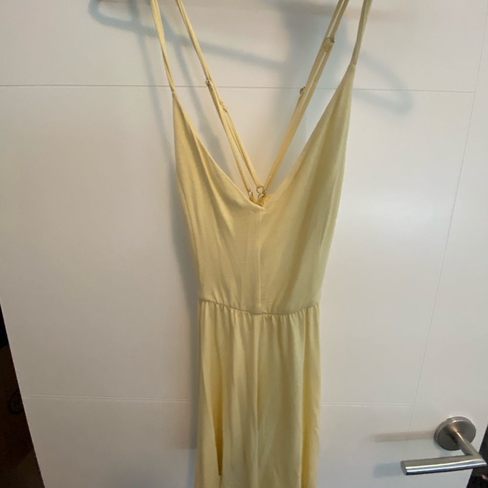 Yellow romper! With caged back